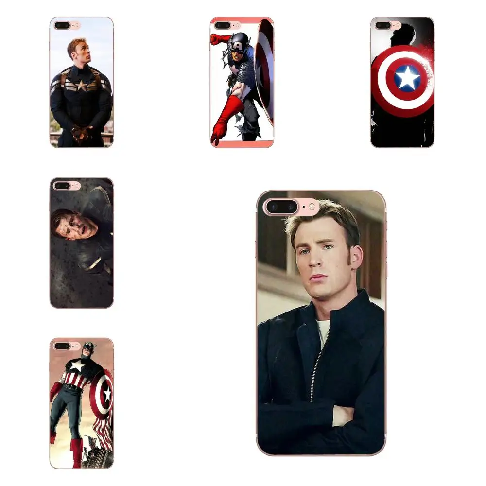 Чехол из ТПУ для Apple iPhone 11 Pro X XS Max XR 4 4S 5 5C 5S SE SE2 6 6S 7 8 Plus Капитан Америка щит Стивен