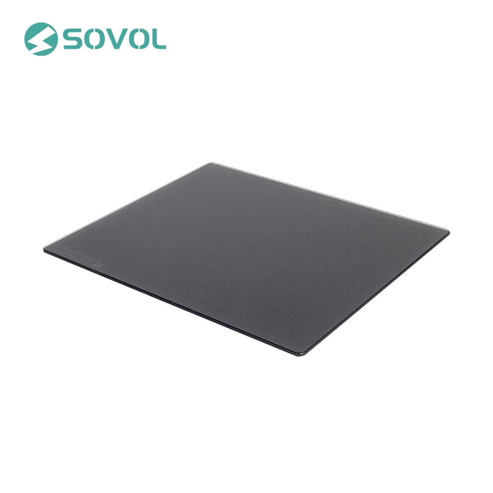 Sovol кремниевый углерод с подогревом, покрытие из закаленного стекла 240x280x3 мм для SV01 со специальным химическим покрытием, 3DP части