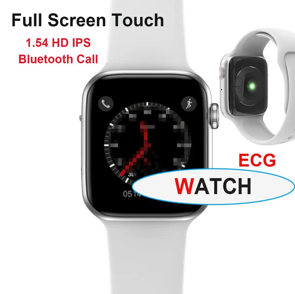 Iwo 8 pro Series 5 Смарт-часы Полный сенсорный экран ЭКГ сердечный ритм кровяное давление умные часы спортивные smartband для IOS Android iwo 10