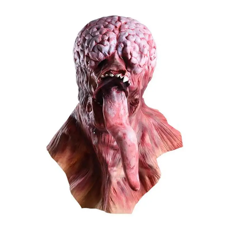 

1 Pcs Mask Scary Rotface Bloody Long Tongue Disgusting Masquerade Mask For Home Secret Room Bar Haunted House