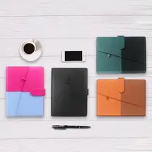 A5 умный стираемый блокнот, черный кожаный многоразовый блокнот с проволочным переплетом, сменный бумажный дневник, блокнот с волнистым облаком, блокнот, подарок
