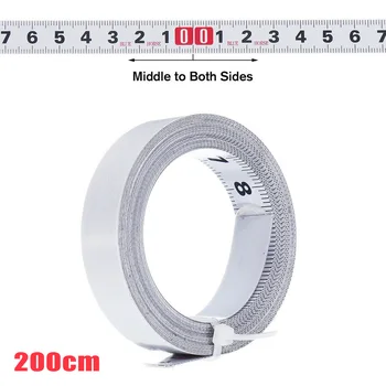 

100/200/300CM T-Track Tape Measure Adhesive Metric Steel Ruler Miter Saw Scale Actual Size 12.5mm, Market Standard 13mm