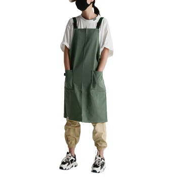 

Kitchen Apron, Adjustable Waterproof Work Apron with 2 Large Pockets for Men Women