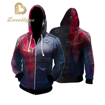 

Super Hero SpiderMan Hoodie 3D Print Men Women Zipper Hoodies Sweatshirts Costume Tops Jacket