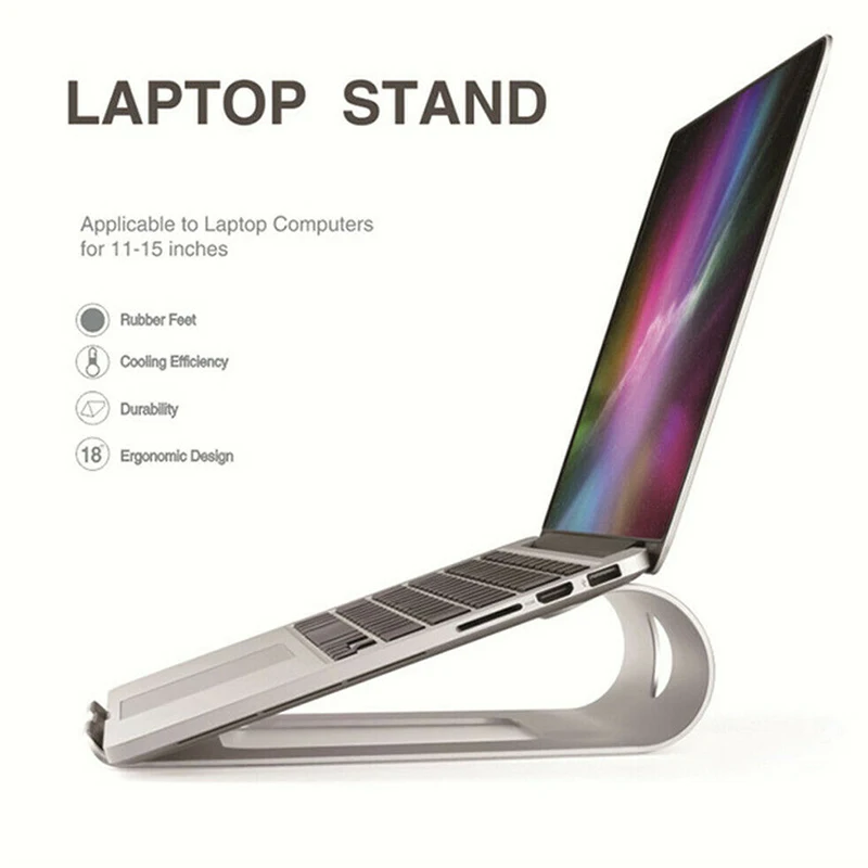 

Portable Laptop Stand Holder Alloy NoteBooks Heat Dissipation Bracket for PC Computer WWO66