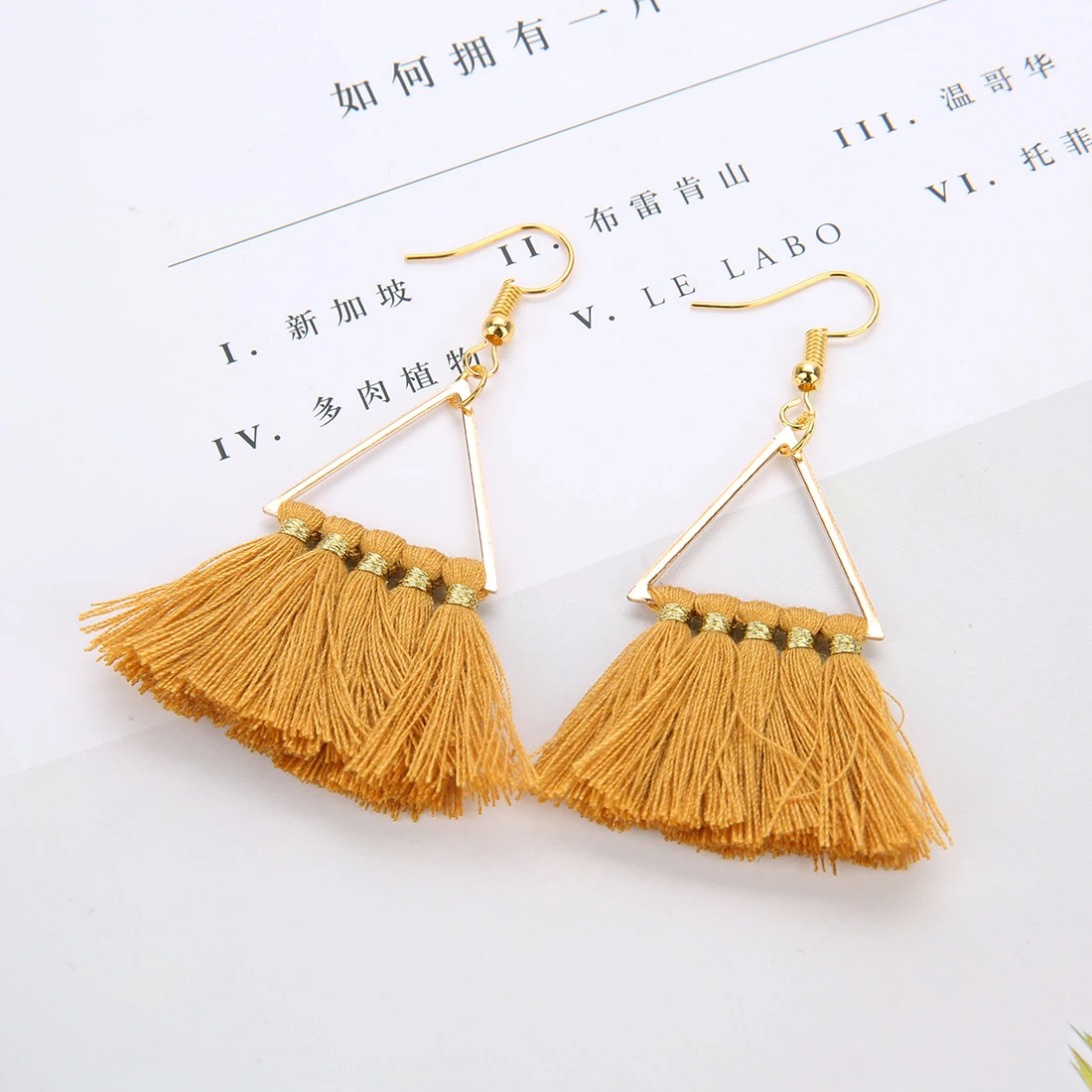 New 3 Layered Bohemian Fringed Luxury Statement Tassel Earrings 2020 Boho Fashion Jewelry Women Long Drop Dangle Earrings
