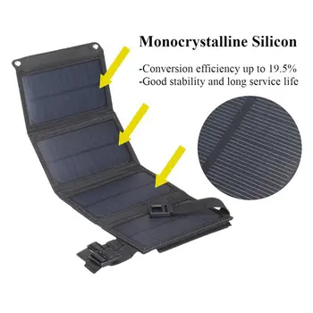 

10W outdoor solar panel Sunpower folding panel 5v emergency charger ravel camping charging board