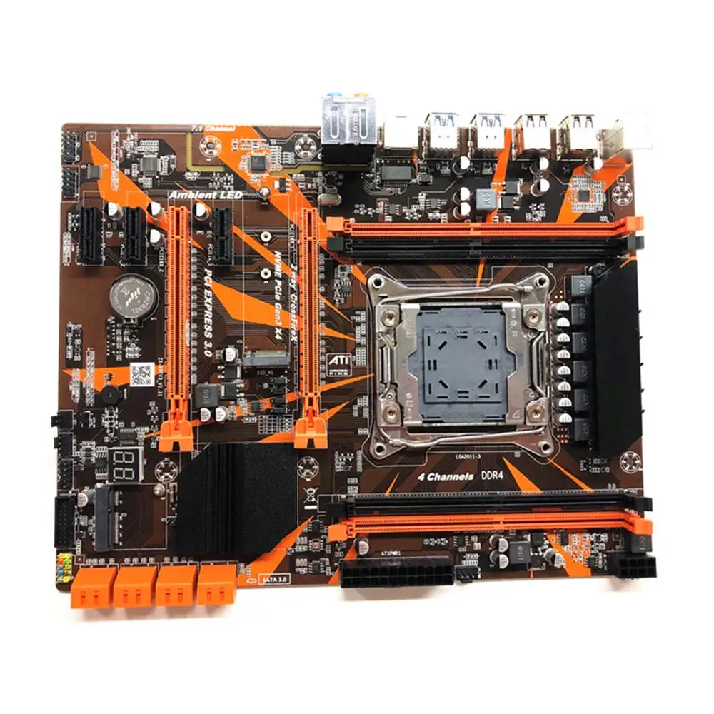

Brand New High Quality X99 LGA2011-V3 Professional 4 Channel DDR4 64G Ram- SATA 3 Usb3.0 M.2 Desktop Computer Motherboard Module