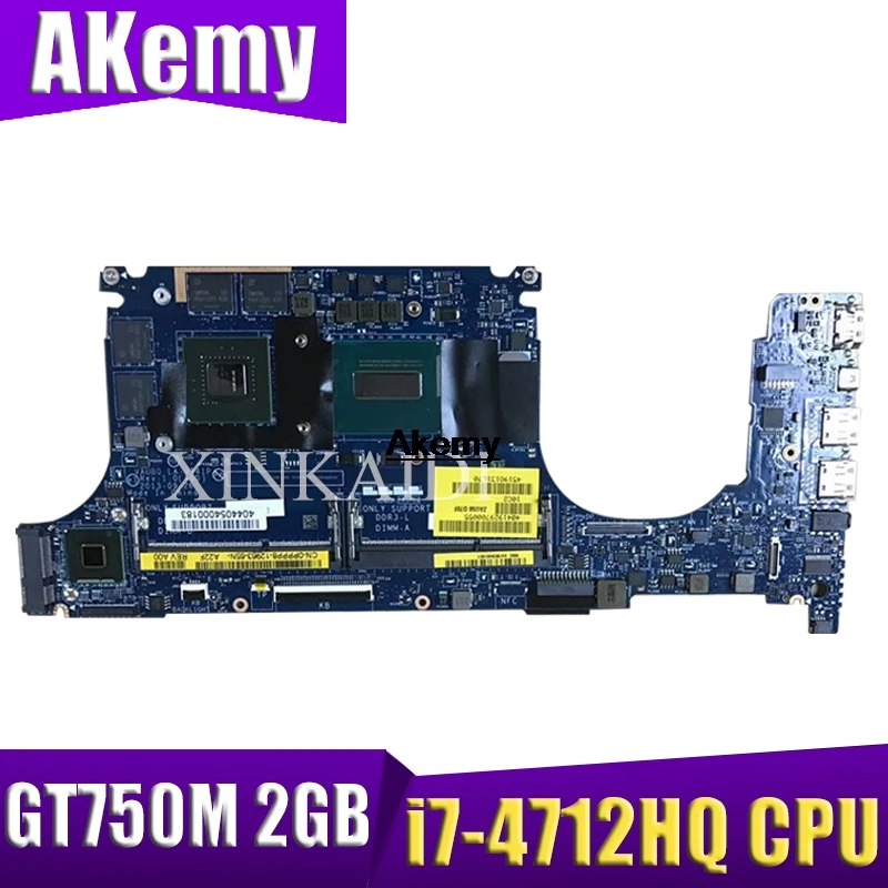 CN-0R99XN 0R99XN motherboard For DELL XPS 15 9530 Laptop Motherboard Tested 100% work LA-9941P i7-4712HQ CPU GT750M 2GB | Компьютеры и