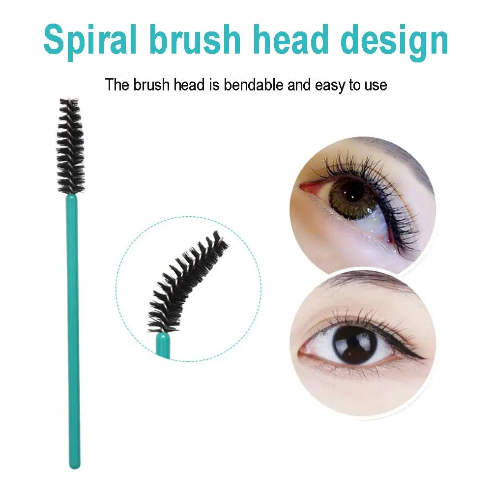 250PCS Disposable Nylon Eyelash Mascara Applicator Wand Brush Eyebrow Brushes Makeup Tools Mascara Comb Brushes