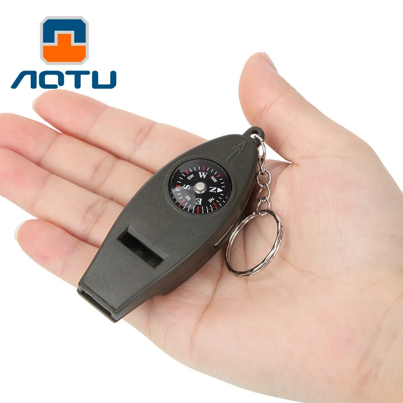 

Multifunction Portable Whistle Outdoor Ultralight Magnifier Thermometer Mountaineering Camping Hiking Survival Tools Pocket