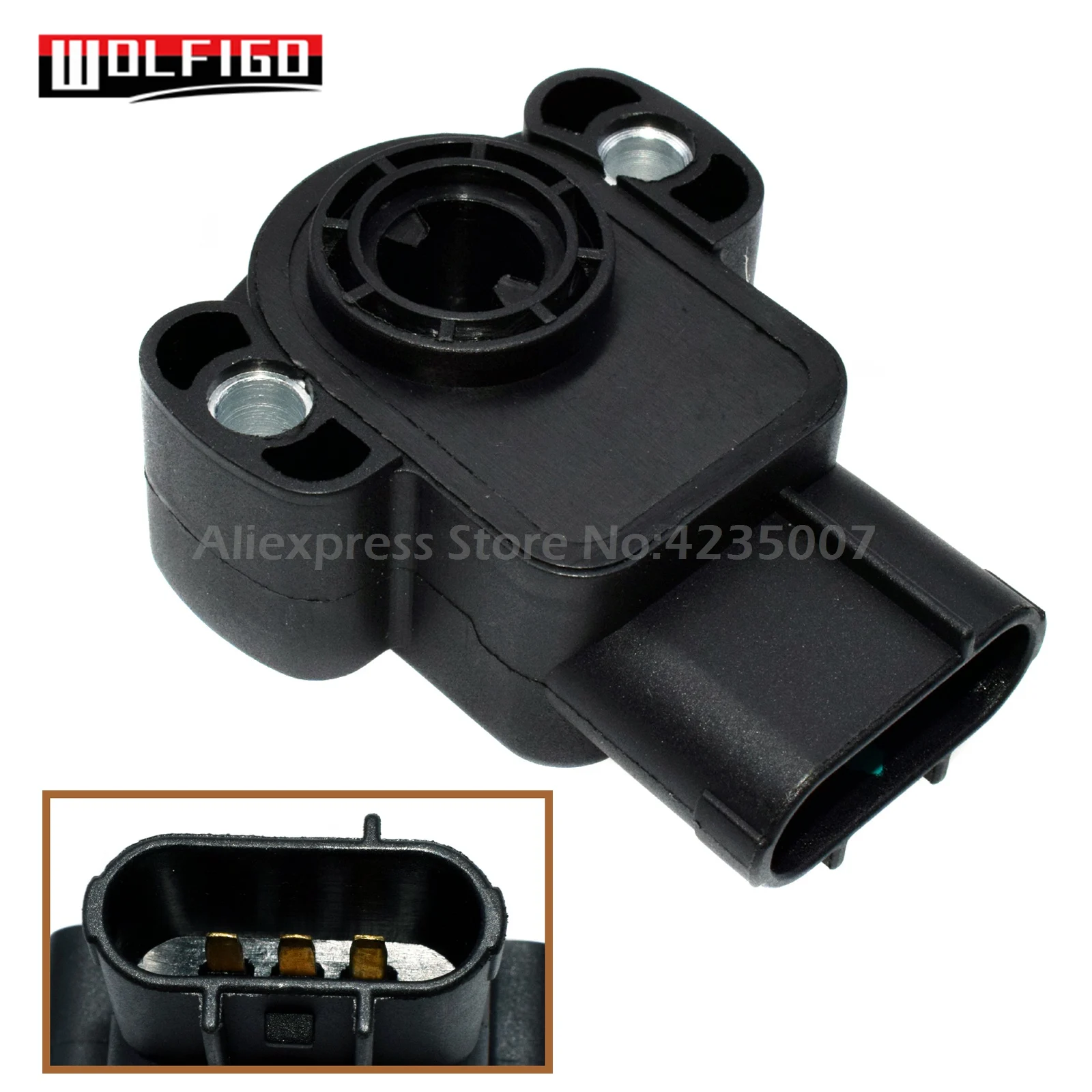 

WOLFIGO TH198 3Pins TPS Throttle Position Sensor For Ford 1996-2011 Mazda Mercury 3.0L 4.0L V6 1F2218851 F5RZ9B989BA New