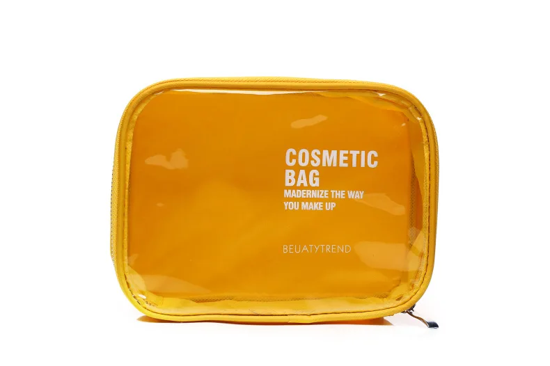 XZP Transparent Cosmetic Bag PVC Women Zipper Clear Makeup Bags Beauty Case Make Up Organizer Storage Bath Toiletry Wash Bag