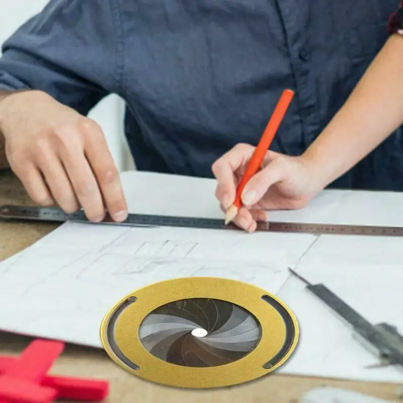 Точный круглый инструмент для рисования круглая измерительная линейка из нержавеющей стали регулируемый размер измерения для DIY ручной инструмент для дерева