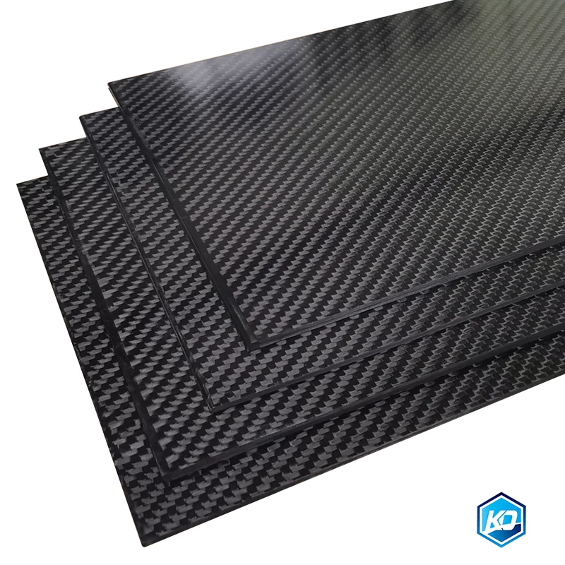 5.0mm 500x600mm 100 3K Carbon Fiber Sheet Twill Matte Surface