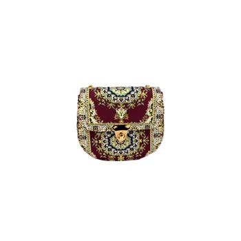 

Handmade Elegant Lady Bag designed with special fabric with kilim motifs.