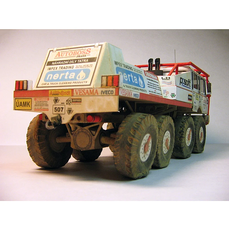 TATRA 813 Extreme Truck Trial 1:32 Dakar Rally Mini Origami Art 3D