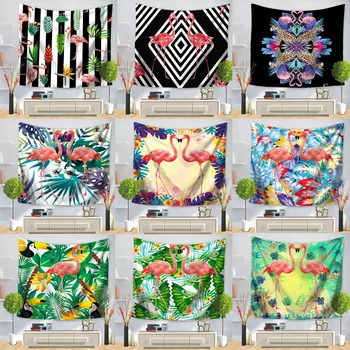 

Flamingo Tapestry Wall Hanging Hippie Macrame Swimming Mat Home Decor Beach Towel Decor Livingroom 130CM*150CM 150CM*200CM