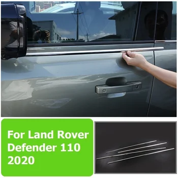 

For Land Rover Defender 110 130 2020 stainless steel bright silver car window decoration cover