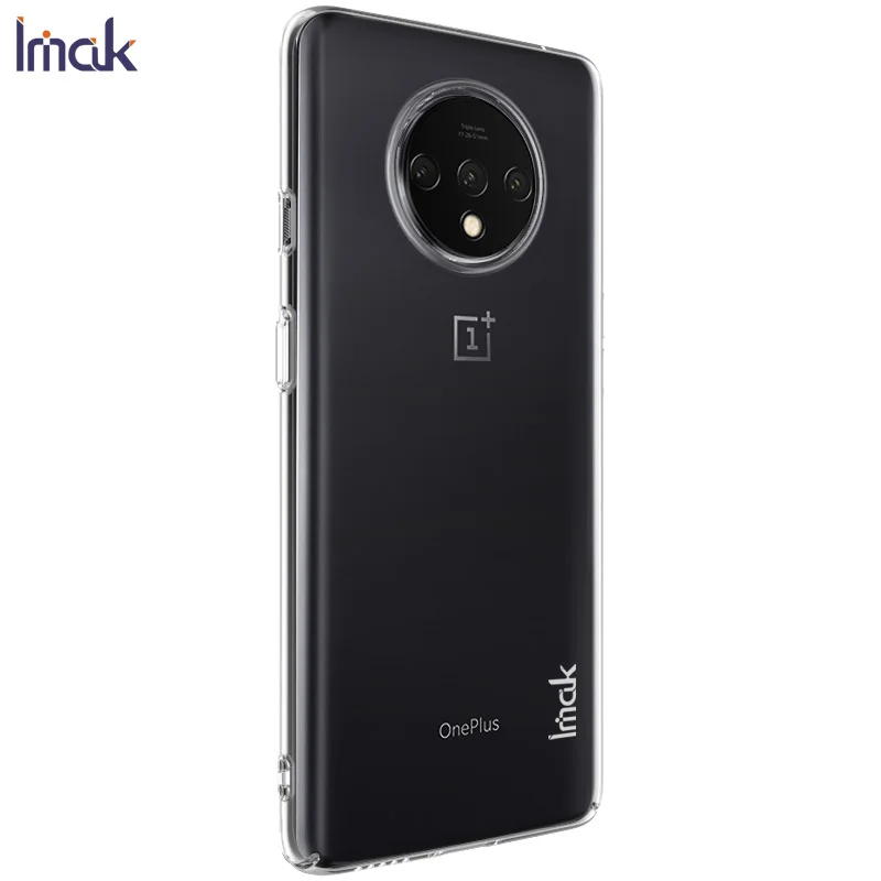 Для OnePlus 7T чехол IMAK Crystal II Pro Прозрачная Жесткая задняя крышка из ПК чехол для One plus 7T 1+ 7T OnePlus 7T и пленка