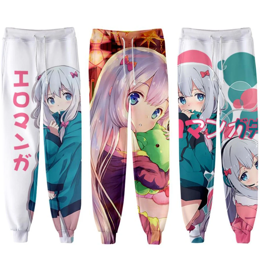 

Japan Anime Eromanga Sensei 3D Joggers Pants Men/Women Casual Trousers Harajuku Hip Hop Sweatpants Izumi Sagiri Cosplay Costume