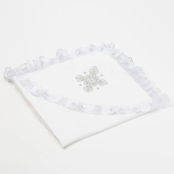 

Corner for christening with embroidery, size 80 * 80 cm К72 1594762