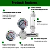 ZRDRA quarium CO2 Regulator Magnetic Solenoid Check Valve Aquarium Bubble Counter Fish Tank Tool Pressure reducing valve ► Photo 2/6