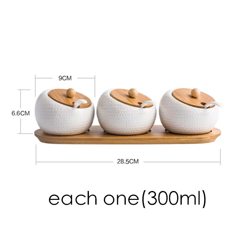 Ceramic Condiment Storage Jar  (2)