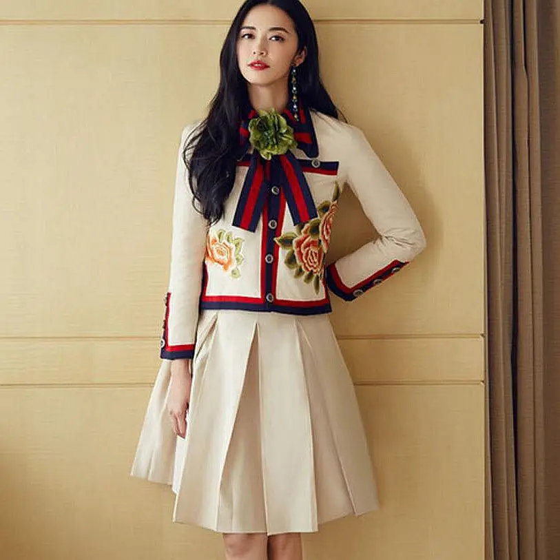 

2020 Season Embroidery Two-piece Set Small Xiangfeng Party Socialite Temperament Suit Female