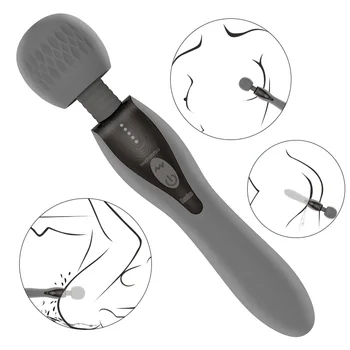 5 Kinds Of Frequency 5 Kind Of Power Control Powerful Vibrator Double Motor AV Wand Vaginal Pussy Masturbation Sex Toy For Women 2