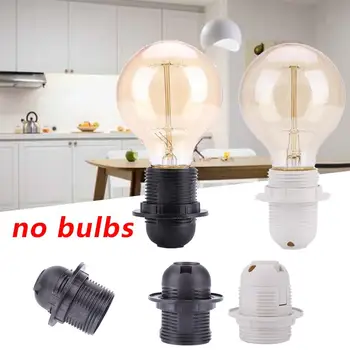 

Edison Screw Es E27 Light Bulb Lamp Holder Base Base Base Socket Socket Lighting Parts White/Black Accessory High Quality