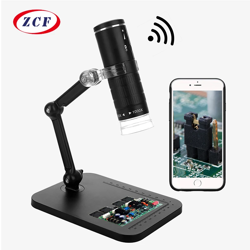 1080P Portable Microscope Hd Wireless Digital Microscope Electron Microscope 1000 Times WiFi Connection 