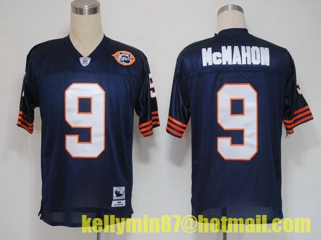 Stitiched, Chicago, Jim McMahon, William Perry, Walter Payton, Dick Butkus, Gale Sayers, Mike Singletary, Throwback for men Jersey - Цвет: Армейский зеленый