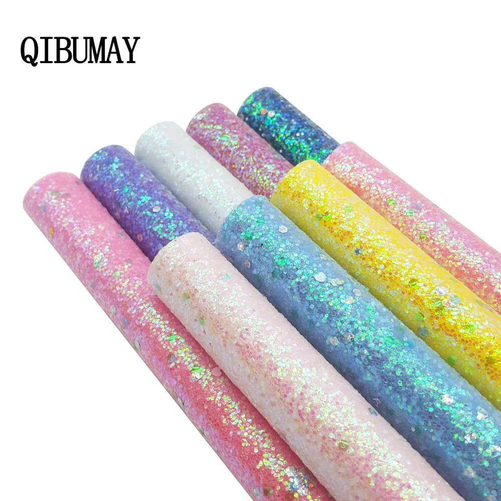 QIBU 22*30 см массивная блестящая искусственная кожа ручная работа аксессуары для