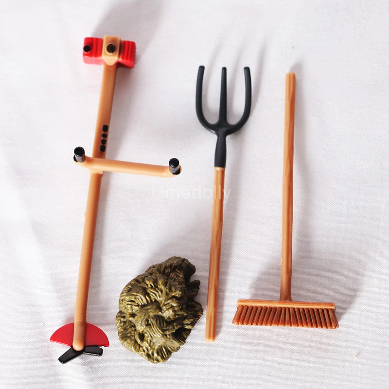Dollhouse Miniature Vegetable Garden Tool Pretend Play Mini Farm Model Accessories Toy