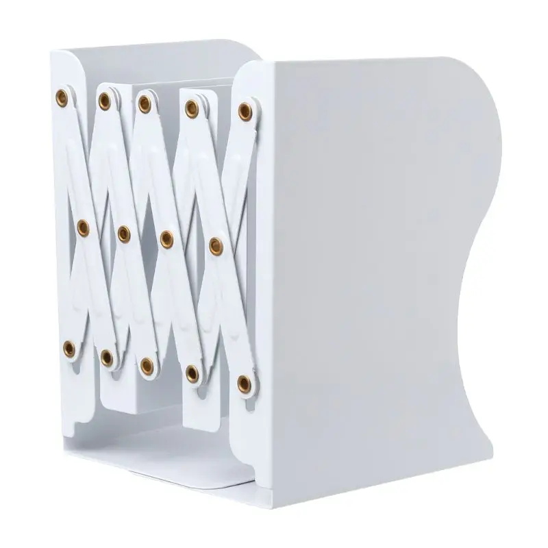 

Extension Adjustable Metal Bookends Heavy Duty Book Desktop File Folder Retractable Stand Bookshelf Rack Holder