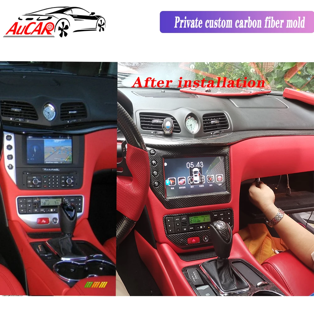 AuCAR " Android 8,1 DIN Автомобильный мультимедийный Радио стерео для Maserati GT/GC GranTurismo 2007- gps навигация автомобильный dvd-плеер