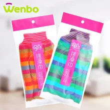 WENBO 2358 серия двухслойный двойной двусторонний цвет полосы банное полотенце Южно-корейские, высокого качества банное полотенце производители оптом