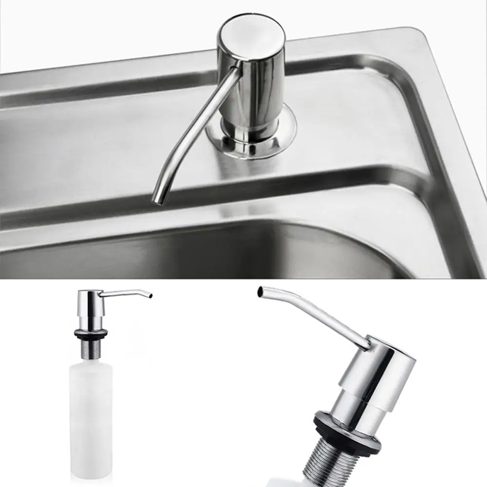 

HOT SALE 300Ml Sink Built-in Plastic Soap Dispenser Liquid Detergent Lotion Pump Bottle for Bathroom and Kitchen