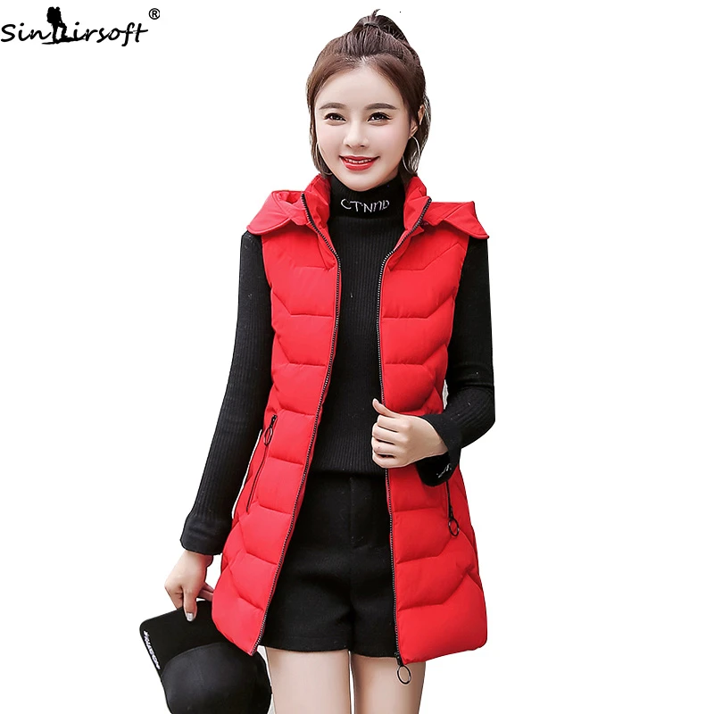 2019 Autumn And Winter New Fashion Slim Cotton Down Jacket Gilet Women Casual Wild Light Multi-color Hooded Girl Vest Tide |