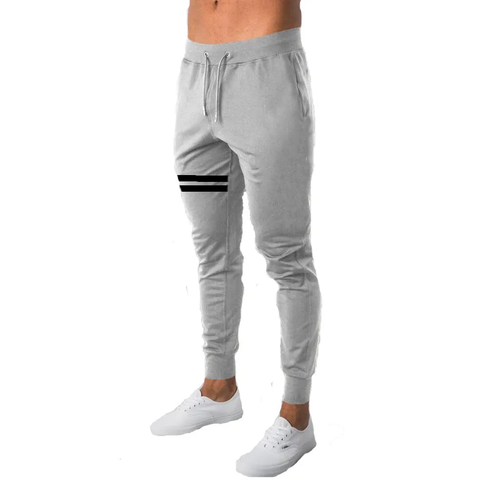 

Autumn Leg Stripes Men Running Pants Gym Training Cotton Joggers Sweatpants Fitness Muscle Sports Trousers Marathon Pants