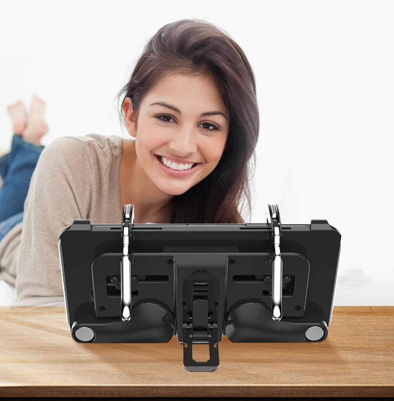  Hand Grip Phone Holder Stand Shooter Controller For iPhone IOS For FPS Game For PUBG Mobile Fire Tr