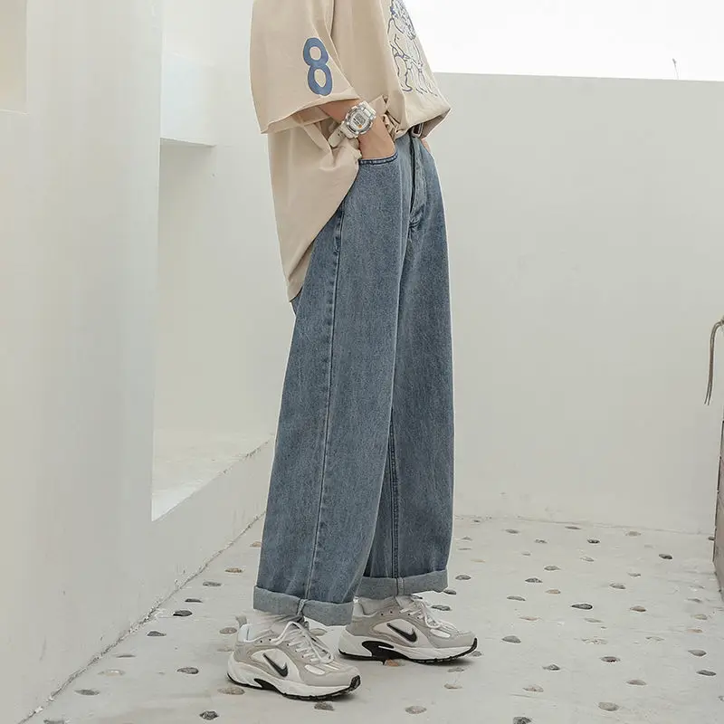 Boyfriend Jeans Women Summer Denim Solid High Waist Loose Casual Straight Korean Streetwear Lady Trouser Vintage Harem Long Pant