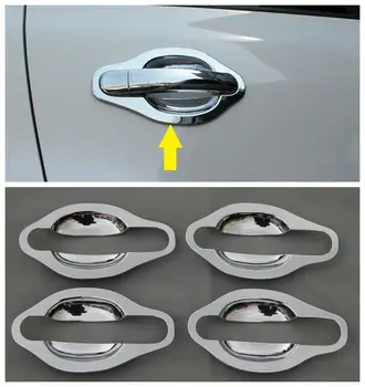 

4PCS Chrome door handle cup bowls trim For VW Tiguan 2009 - 2015