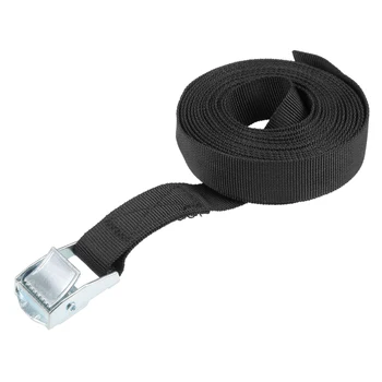 

uxcell 3.5M x 25mm Lashing Strap Cargo Tie Down StrapsBuckle Up to 80Kg, Black