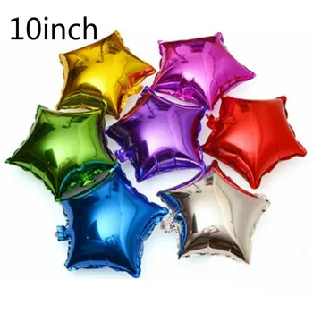 

5pc/lot Five-pointed star foil balloon wedding baby shower children's birthday party decorations kids balloons
