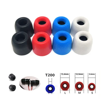

24 pcs/12 pair. 4.0mm T200 M insulation foam tips for in-ear earphone headset earphones enhanced bass Ear Pads Random delivery