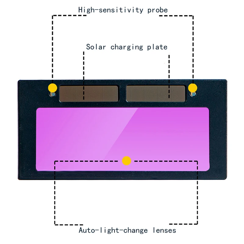 

3-11 Arrival Solar Auto Darkening Welding Helmet Lens Filter Shade 4-1/4" x 2"