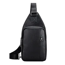 

Men Chest Bags Leather Designer Messenger Shoulder Crossbody Bags for Men Designer Casual Multi-function Chest Pack Business Bag