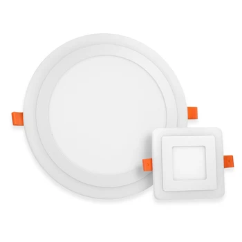 

3 modes LED Panel Light 3+3W 6+3W 12+4W 18+6W Round Square Panel LED Spot light AC110 220V Indoor Recessed Downlight
